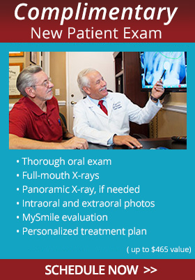 Complimentary New Patient Exam. Thorough oral exam. Full-mouth X-rays. Panoramic X-ray if needed. Treatment plan. Usual value $270 - $465!